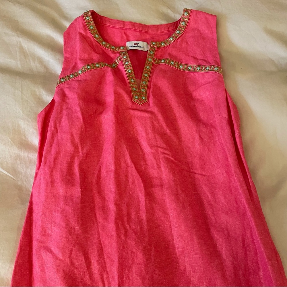 Pink Vineyard Vines Shift Dress